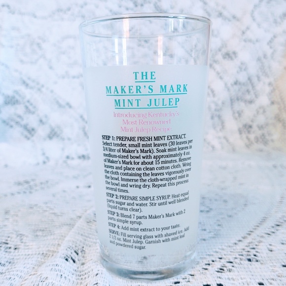 COLLECTIBLE 1994 KENTUCKY DERBY FESTIVAL GLASS/ MINT JULEP RECIPE PEGASUS HORSE - Picture 2 of 8